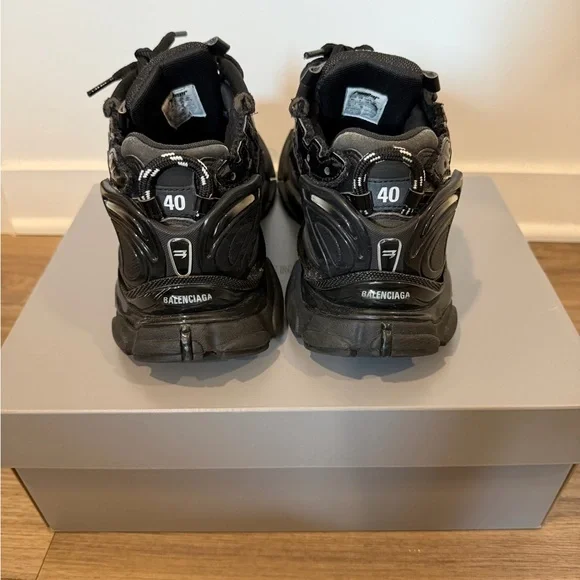 Balenciaga Black Runner Sneakers - Picture 7 of 9